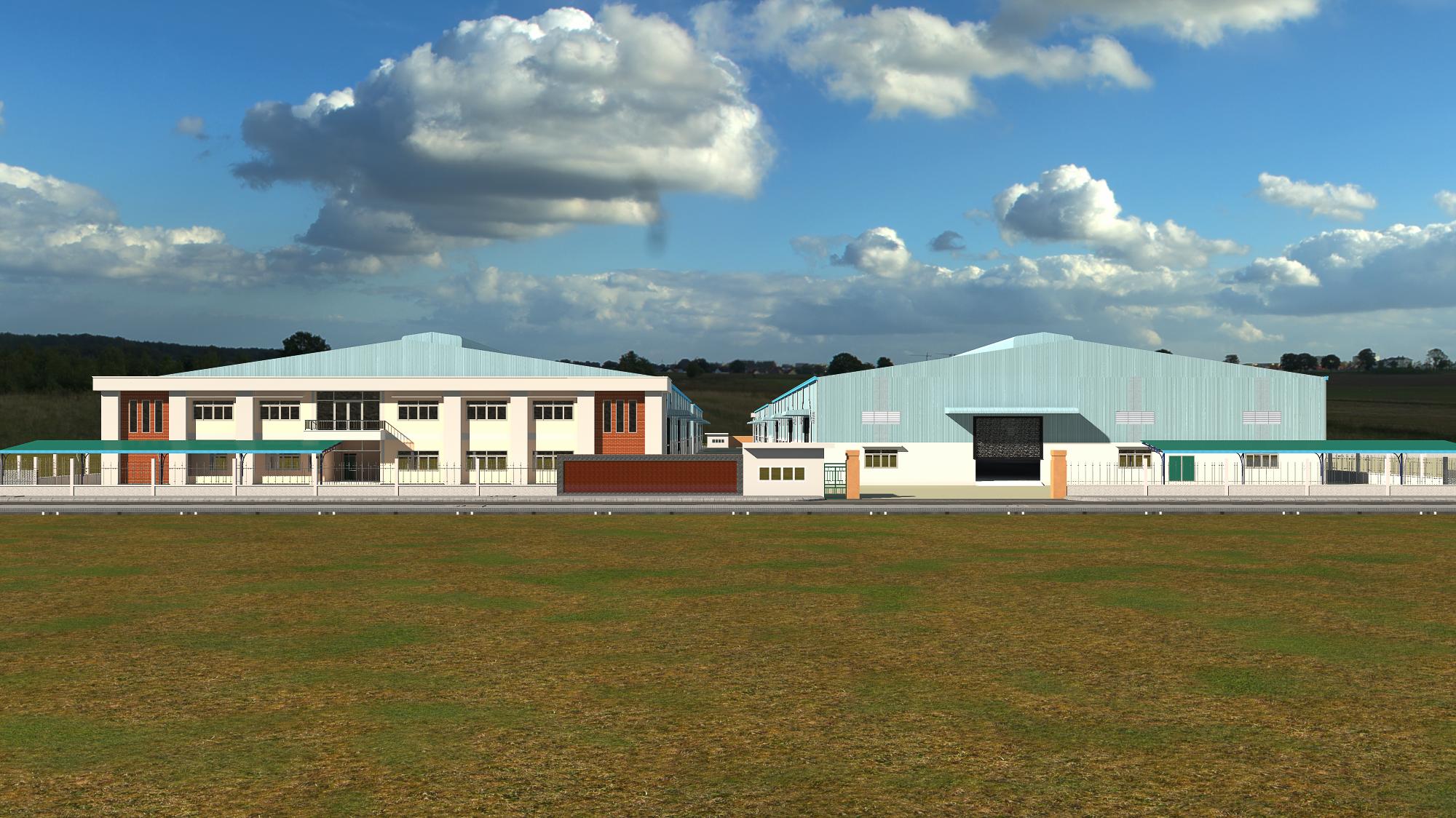 THI CÔNG NHÀ XƯỞNG VIỆT HỒ TÚ 1